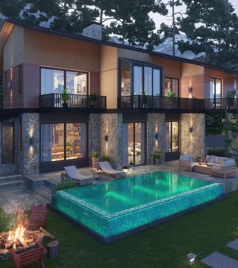 4 BHK Villa View with Pool